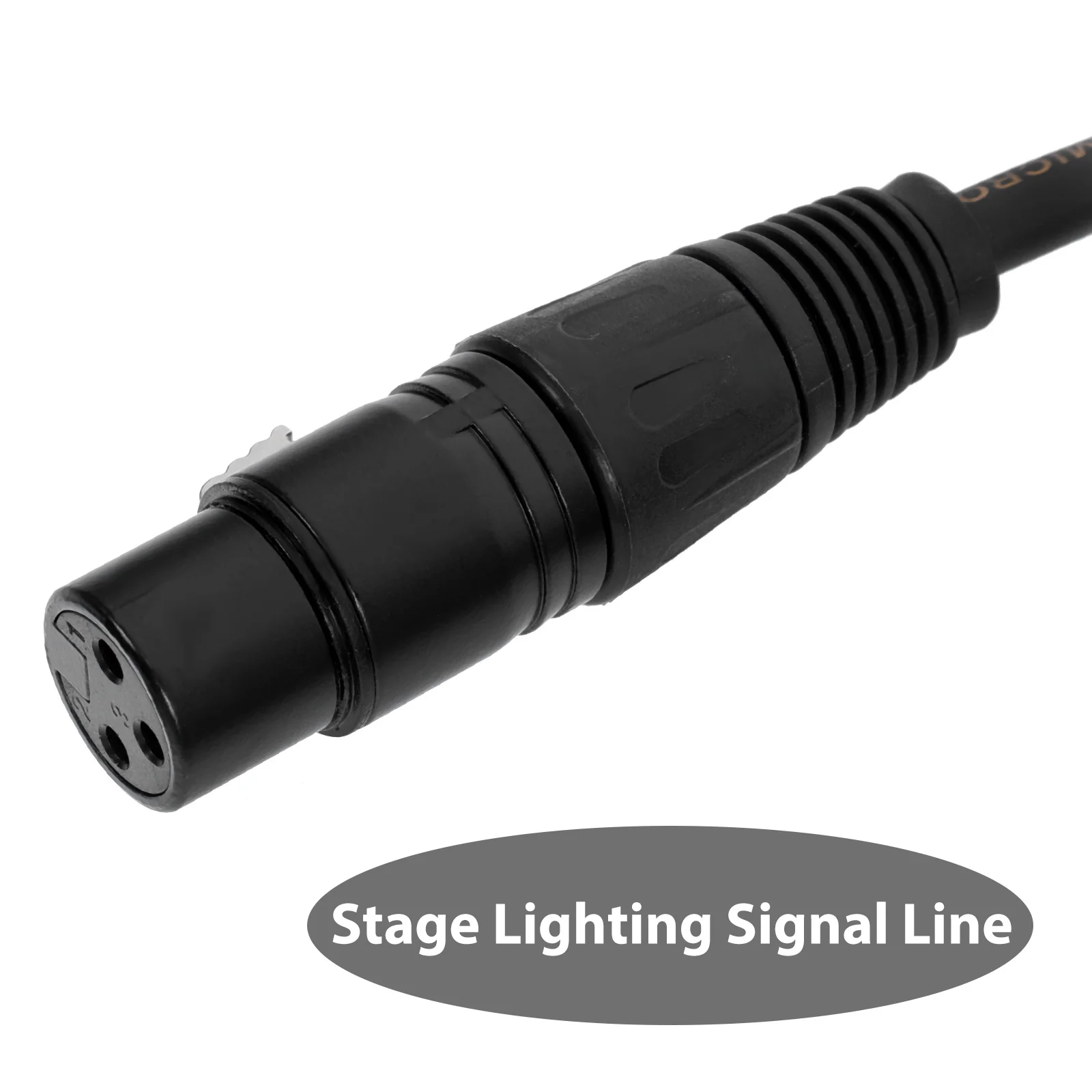 

10Pcs 2M Sound Cable 3-Pin Dmx Cable for Stage Lighting Spot Light Up Lighting Dj Booth Reliable Copper Conductor