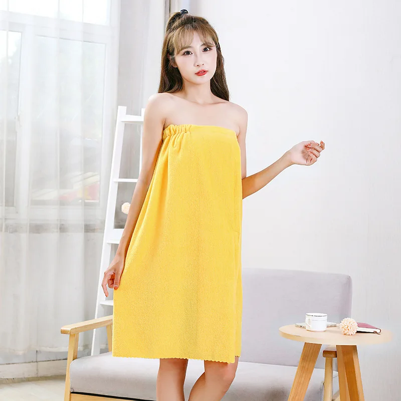 Coral Velvet Bath Skirt For Adults Children Men And Women Soft And Thickened Bra Bath Skirt Anti Slip And Wearable Bath Towel