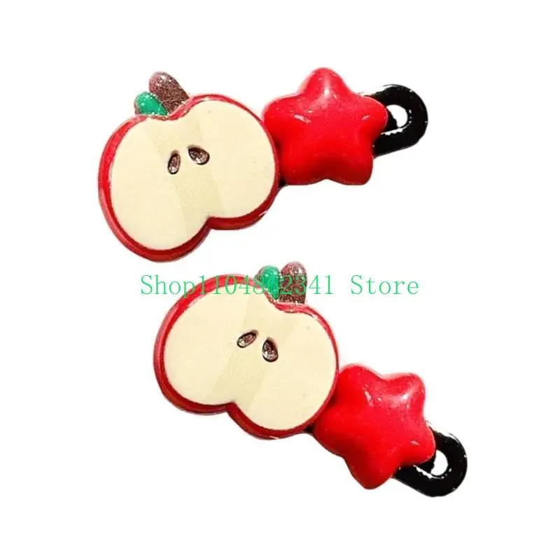 5ASD 2 pezzi Fruit Star Duck Chilbill Clip per bambini e adolescenti alla NABINA CAPILATO CAPILATO