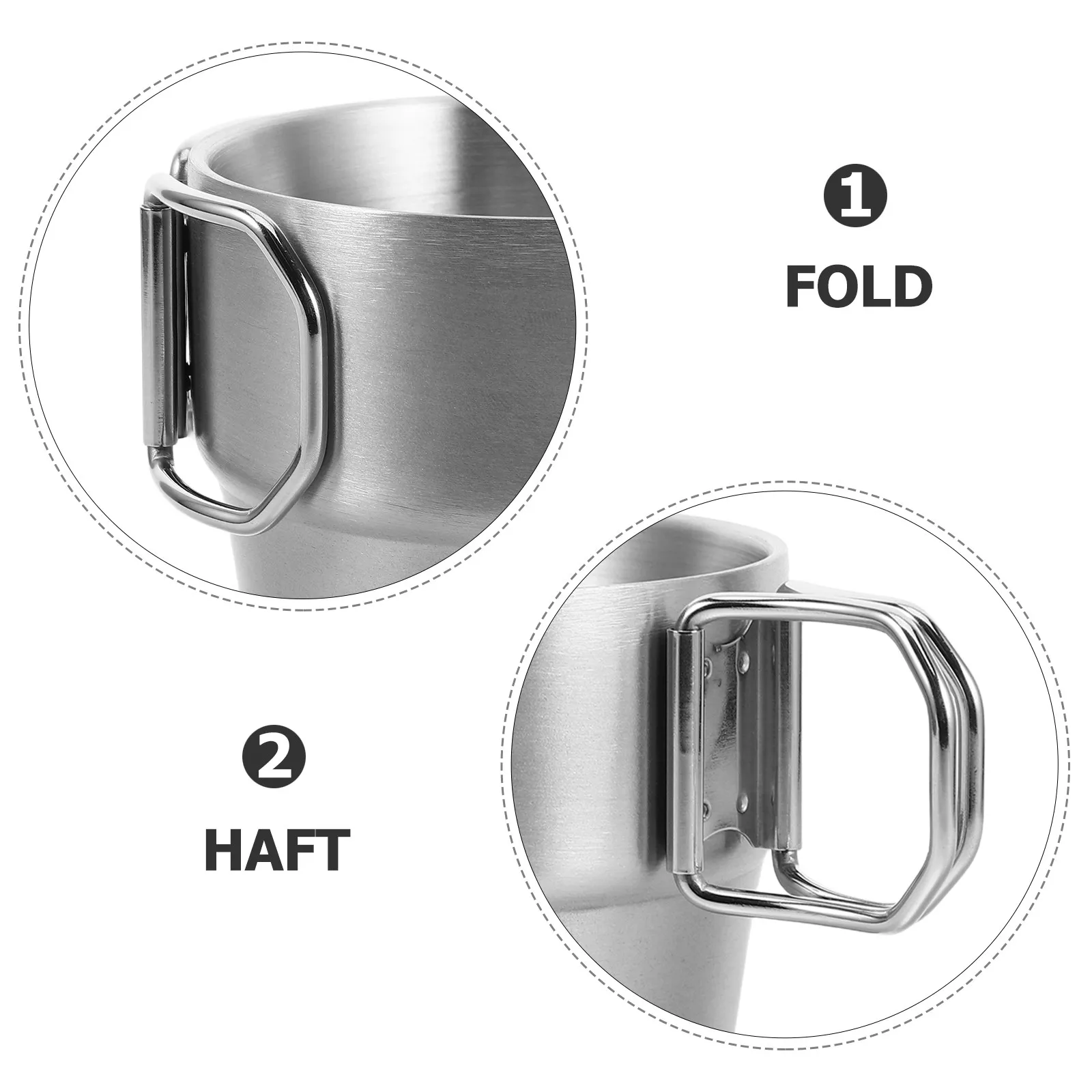 Stainless Steel Camping Cup Double Wall Insulated Portable Outdoor Coffee Tea Water Tumbler for Hiking Backpacking Picnic Travel