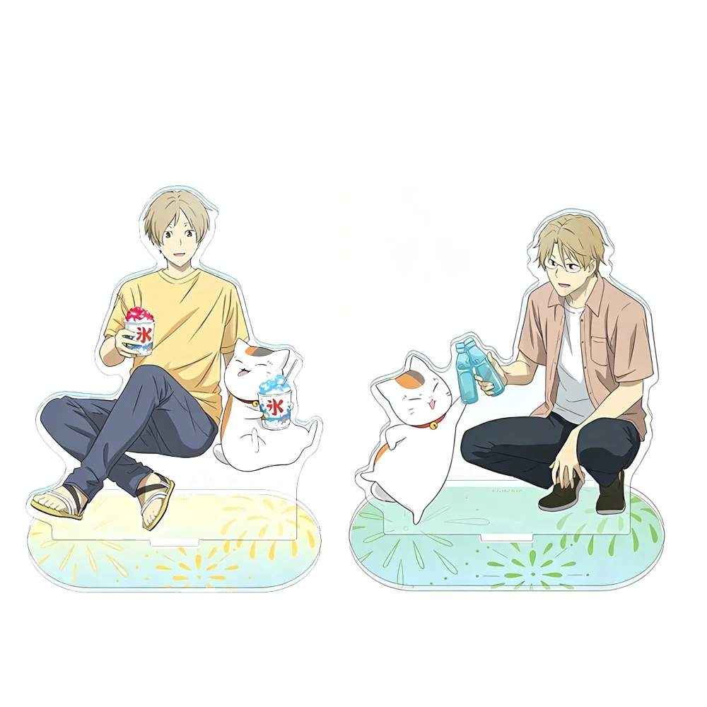 Natsume Yujincho Natsume's Book of Friends Takashi Natori Nyanko Sensei 15cm Acrylic Stand Model Keychain Desktop Ornamen