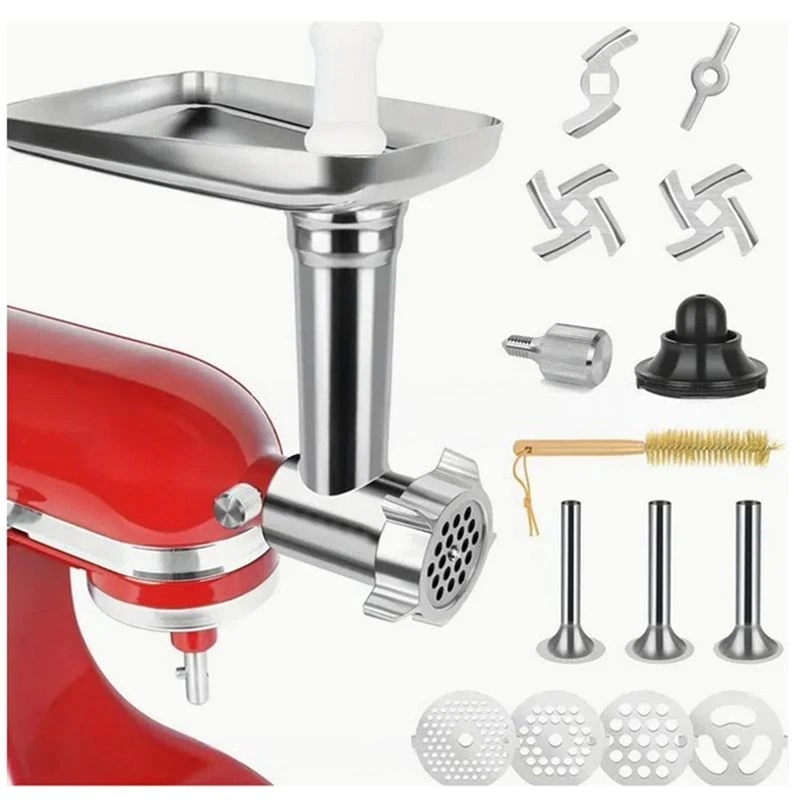 ycoc-meat-grinder-attachment-for-kitchenaid-stand-mixer-stainless-steel-meat-grinder-accessory-knife-net-blade-combination