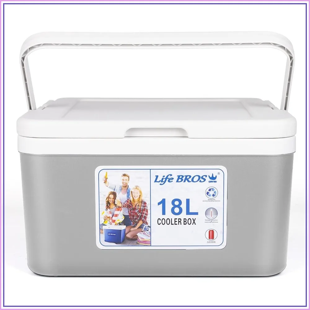 

19Qt Insulated Cooler, Leak-Proof Ice Chest, Portable Hard Cooler with Extra Ice Pack for Camping, BBQ, Picnic
