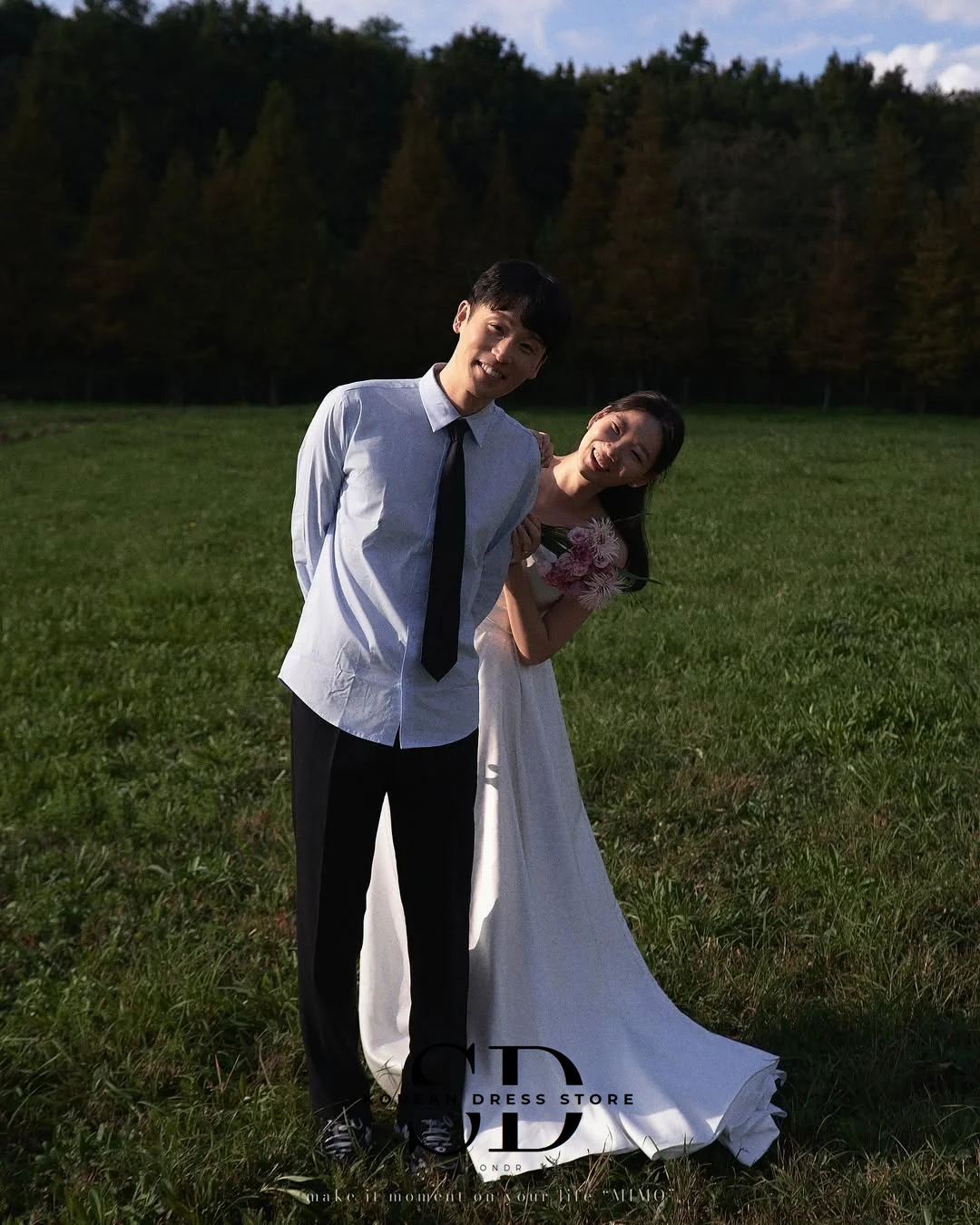 Sondr 2025 Abiti da sposa coreani semplici Senza spalline Eleganti abiti da cerimonia nuziale per esterni Servizio fotografico Abito da sposa personalizzato