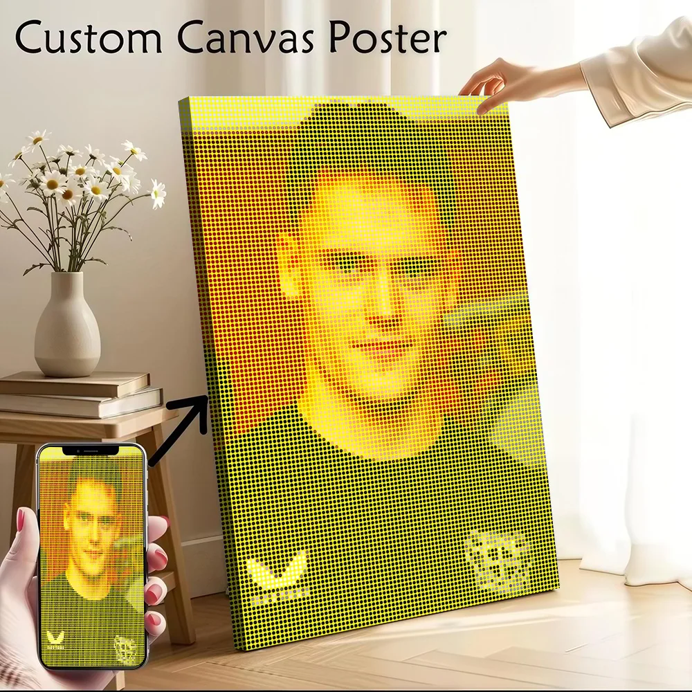 Florian Wirtz Canvas Poster Customizable Printed Canvas Painting Wall Art for Fans Aesthetic Decoration Living Room Wand Deko