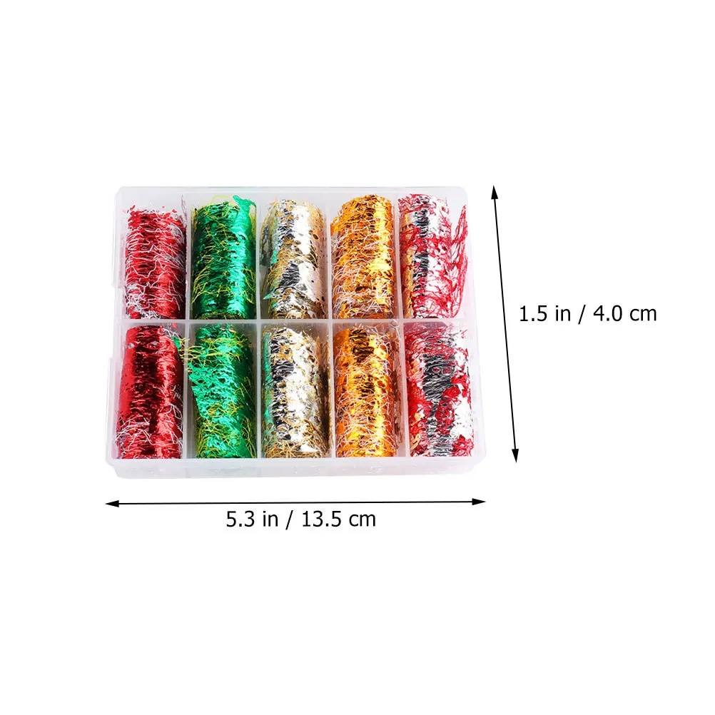 10 لفات من ملصقات الأظافر الشبكية المجوفة من رقائق الأظافر، زينة آمنة وصديقة للبشرة وغير ضارة لتزيين الأظافر #5