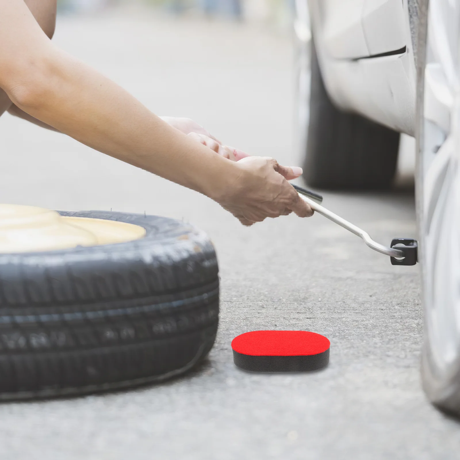 

Car Tire Shine Brush Soft Wax Buffing Pad For Detailing Polish Applicator Rim Cleaner Wheel Tire Cleaning Tool