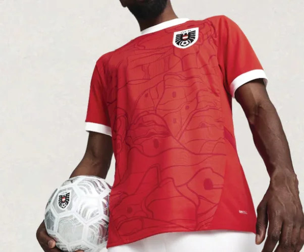 

25 Summer Hot-selling New Austrian Football Jersey Outdoor Training Breathable Quick-drying Sports Casual Short-sleeved T-shirt