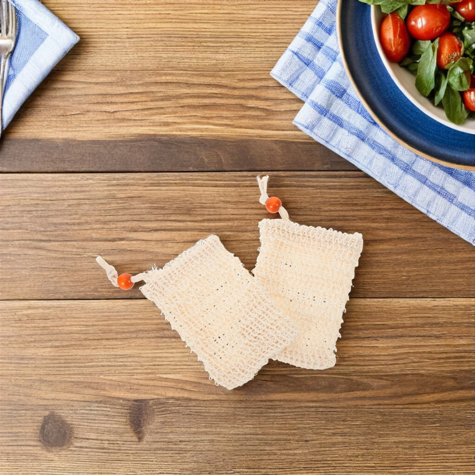 

8pcs Mesh Soap Saver Pouch Exfoliating Netting Bags For Shower Quick Drying Breathable Bath Sack Hanging Soap Pouch - Body