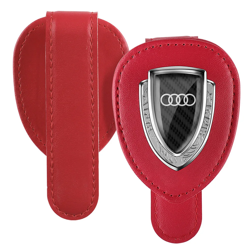 Car Eyeglass Holder Glasses Auto Badge Sunglasses Storage Clip For Audi A3 A4 A5 A6 B8 Q5 S5 Sline B6 A7 A8 8P C5 C6 C7 Q6 Q7 Q8 view 4
