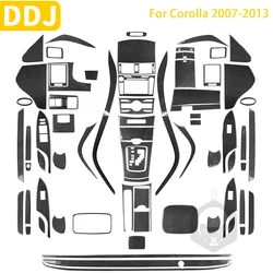 For Toyota Corolla 2007 2008 2009 2010 2011 2012 2013 Accessories Carbon Fiber Interior Door Lifting Air Outlet Trim Sticker