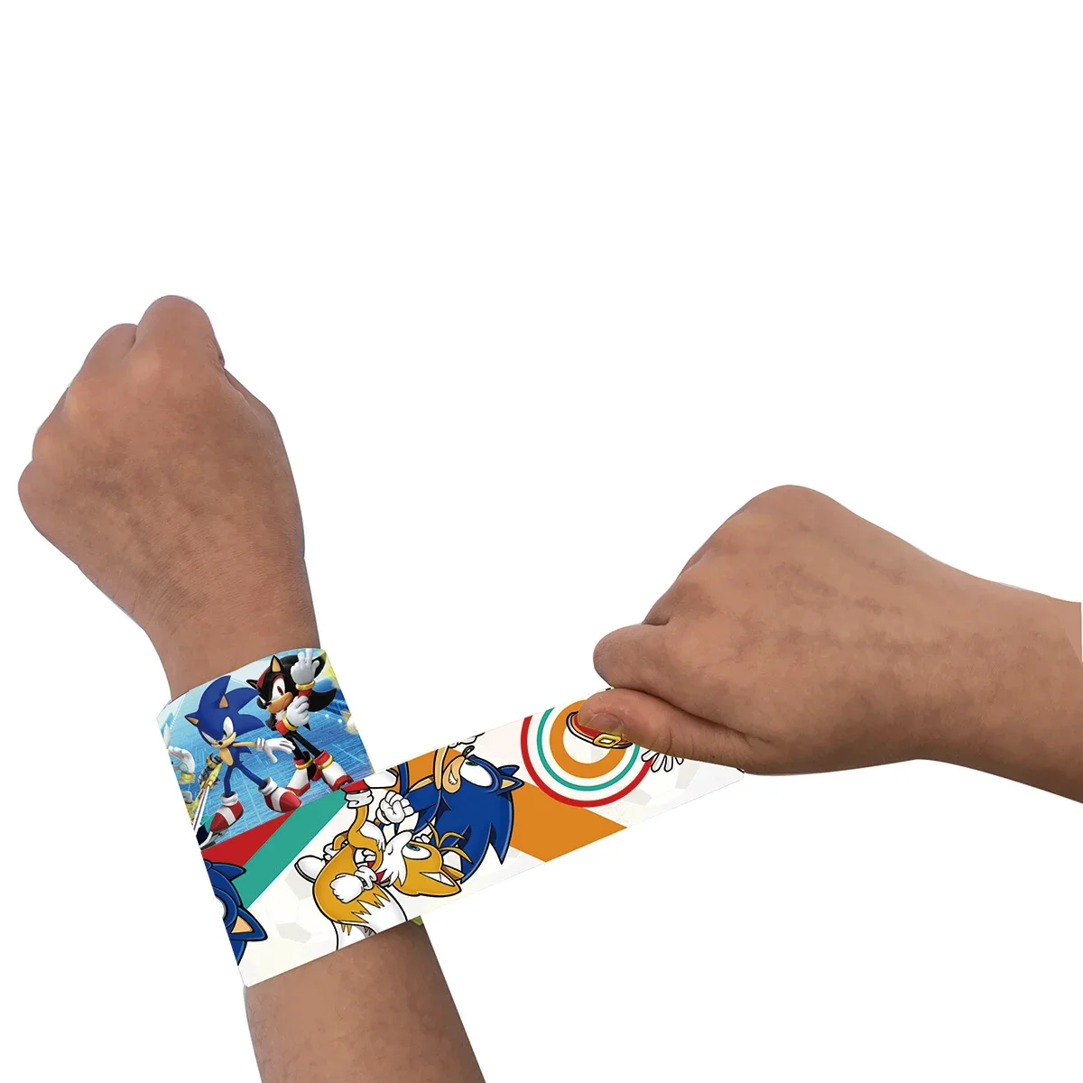 12/24/36pcs Sonic Slap Bracelets Party Favor Gifts Goodie Bag Fillers Wristbands for Kids Birthday Party Supplies Wedding Favors view 6