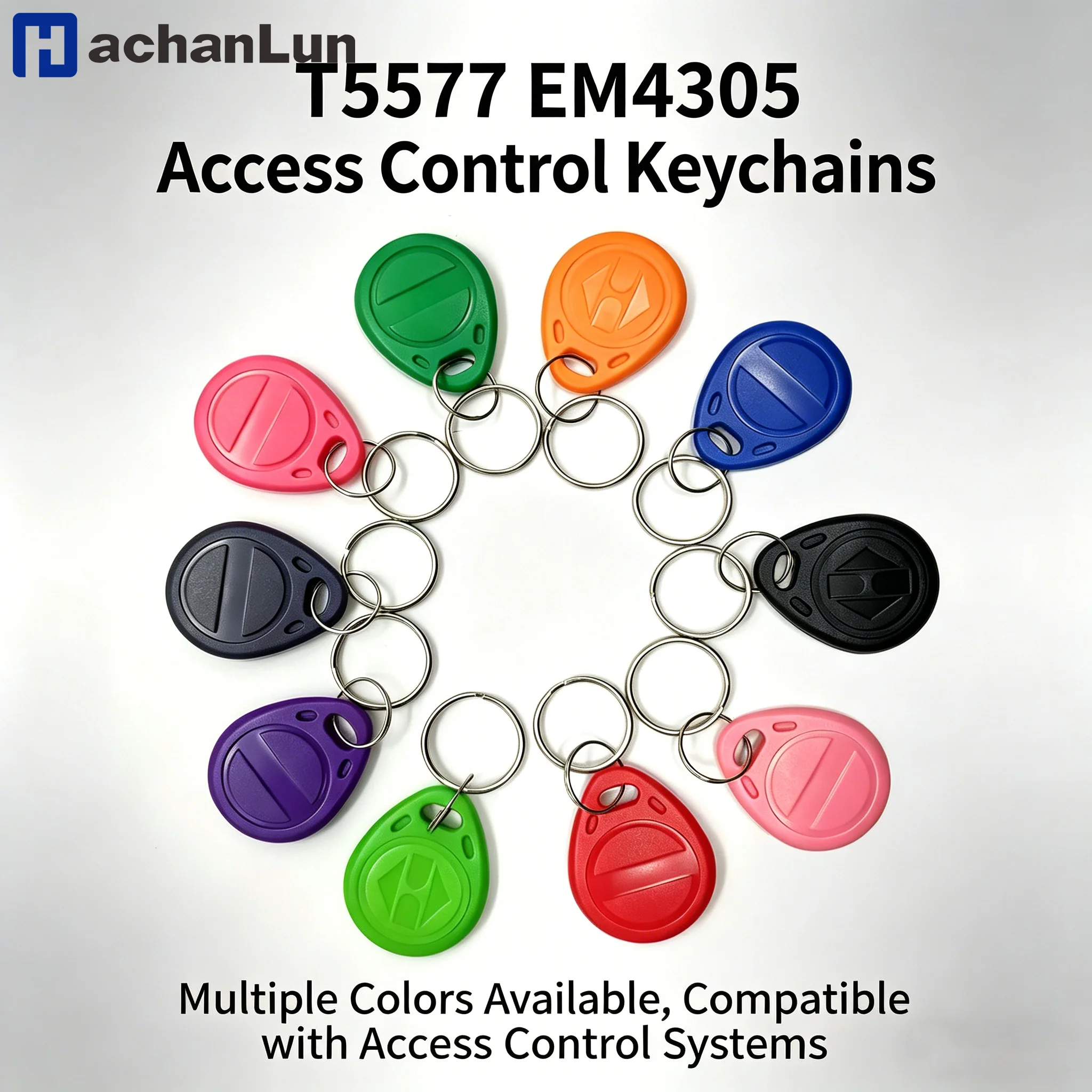 10pcs T5577 EM4305 Copy Rewritable Writable Rewrite Duplicate RFID Tag Can Copy EM4100 125khz card Proximity Token Keyfobs