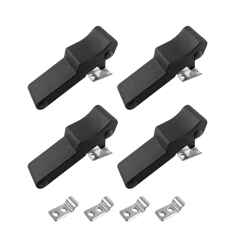 4X Flexible Soft Black Rubber Draw Latch For Cooler, Boat Compartment,Cargo Box For Polaris Sportsman 7081927