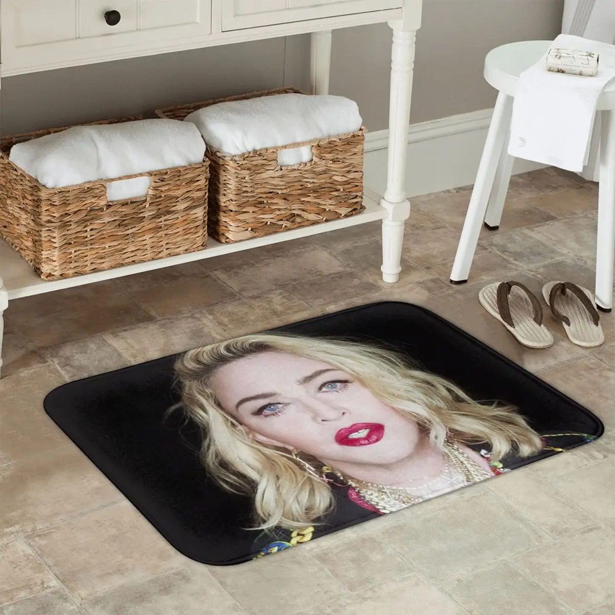 Madonna Singer Non-slip Doormat Floor Mat Cushion Carpet Rug for Kitchen Entrance Home Bedroom Footpad Mats