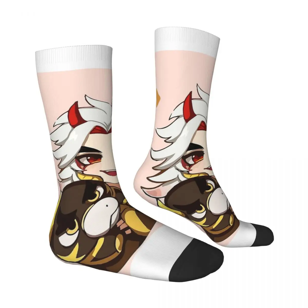 Arataki Itto Genshin Impact Genshin Unisex Winter Socks Running Happy Socks street style Crazy Sock