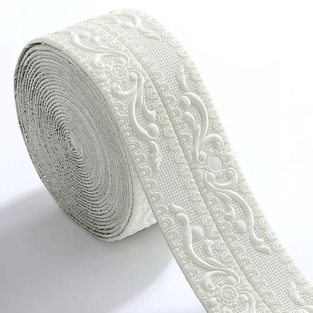 Waterproof Wall Border Tape PVC Trim For Furniture Edge Decor Modern Style Self Adhesive Wallpaper Decorative Lining Strip