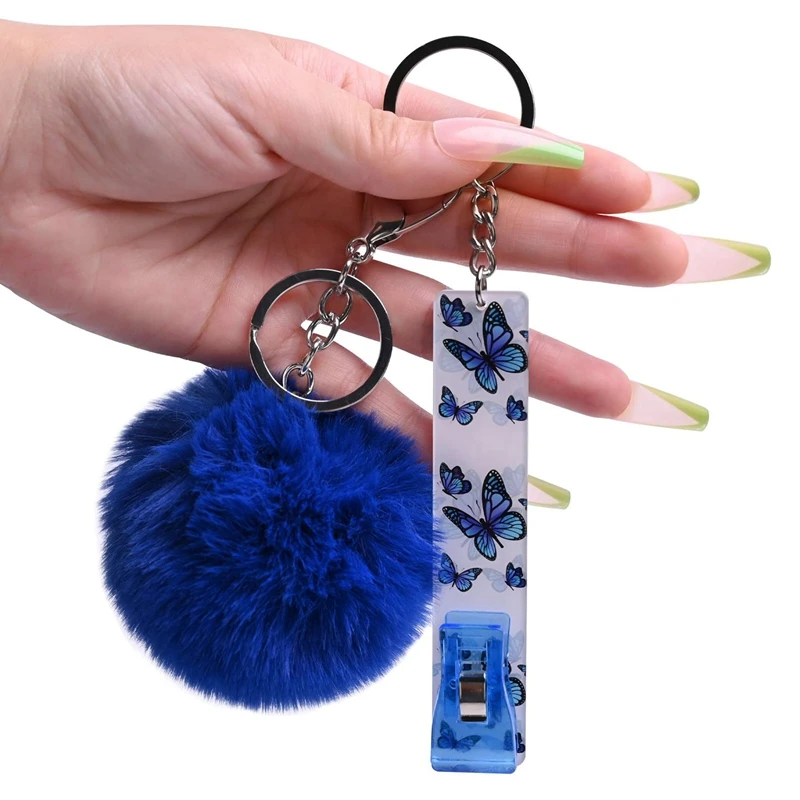 AB25-Card Grabber Keychain Card Puller For Long Nails ATM Card Clip Contactless Card Extractor For Women