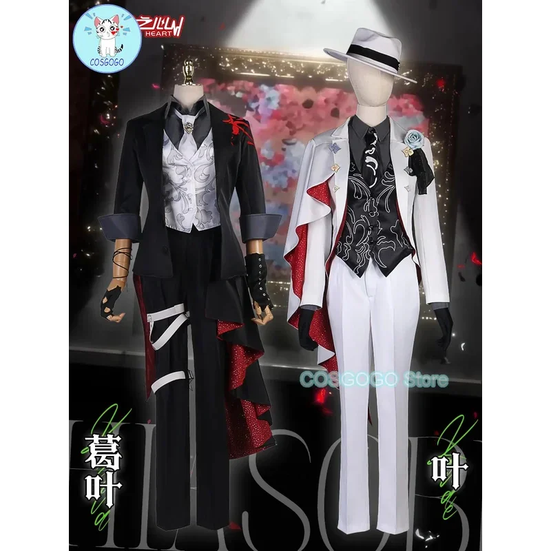 COSGOGO Vtuber にじさんじ 羊羽かんなえ クロノワール ゲームスーツ ゴージャスでハンサムなコスプレ衣装 ハロウィンパーティー ロールプレイ衣装v;6'h