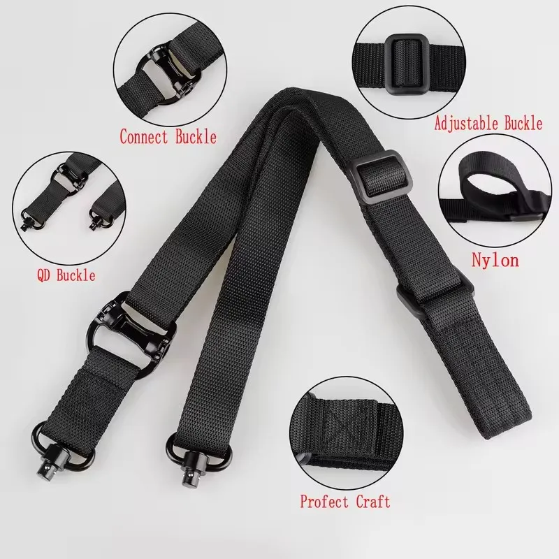 1 Stück Neuer MS4 Taktischer Trageriemen mit Schnellverschluss-Basis für Outdoor-Einsatz, Ein- oder Zweipunkt-Gurt, Sicherheitsseil, Militär-Outdoor-Sport-Gürtel Zubehör – Detail 2