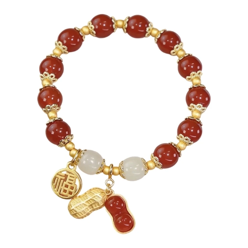 Stylish Adjustable Beaded Bracelet Chinese Jewelry Mother Day Present Wrist Accessories For Women