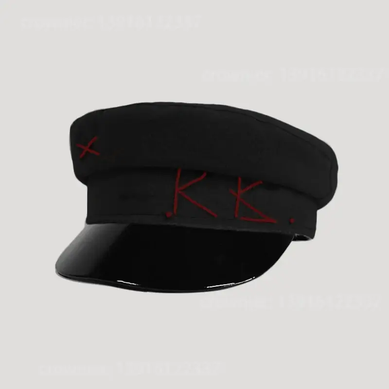 Y2K Brand Collection Chic PU Cotton Newsboy Hats for Women Flat Militray Caps Baker Boy Hat with Logo Sombreros De Mujer - Image 22