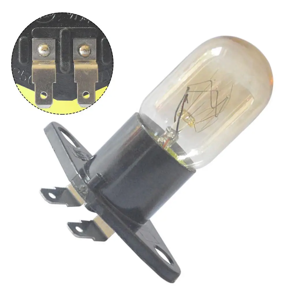2A 250V 25W Microwave Oven Bulb Refrigerator Lighting Bulb Base Design With Holder Fit For Midea Most Brand