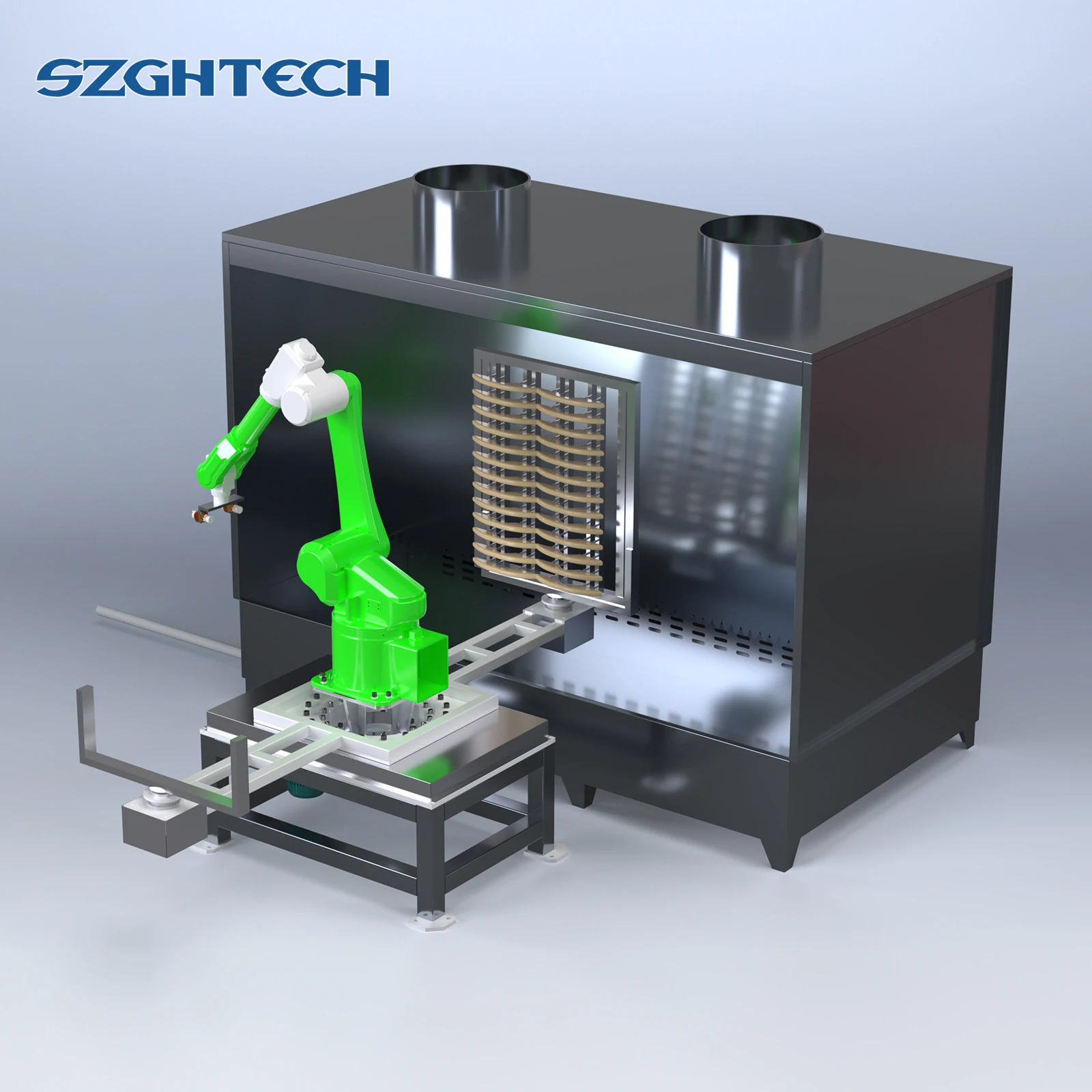 SZGH-T1500-B-6 Universial Robotic Arm with Fixture for CNC Lathe Machine Pick and Place Palletizing Robot