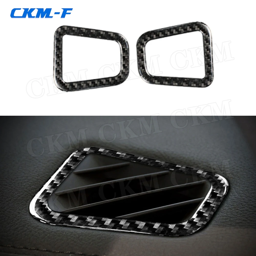 

Carbon Fiber Car Interior Dashboard AC Outlet Air Vent Trim Frame Cover Stickers For Land Rover Discovery 4 LR4 2010-2016