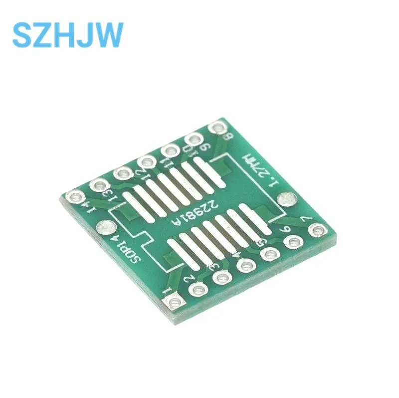 10PCS SOP Patch Adapter Board SOP8 SOP10 SOP14 SOP16 SOP20 SOP24 SOT223 QFP32-100 QFN32 QFN40 TQFP QFN IC Test Board PCB Board