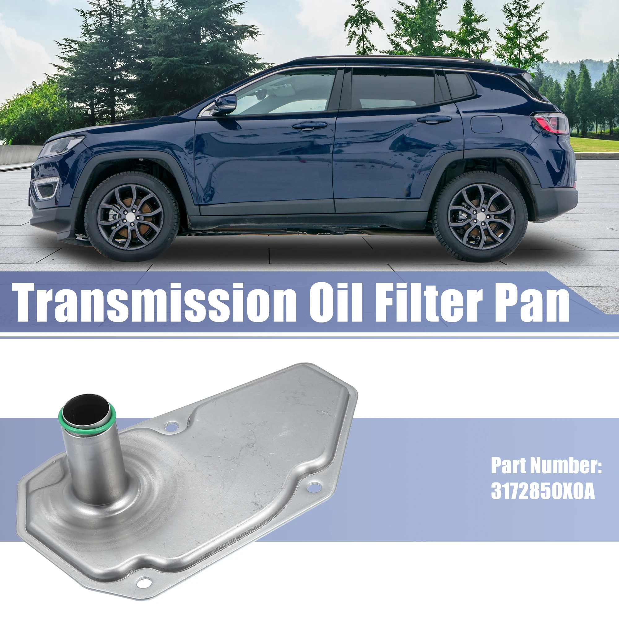 X Autohaux No.3172850X0A Transmission Filter Oil Pan for Nissan Kicks 2018-2021 for Nissan Versa 2020-2021