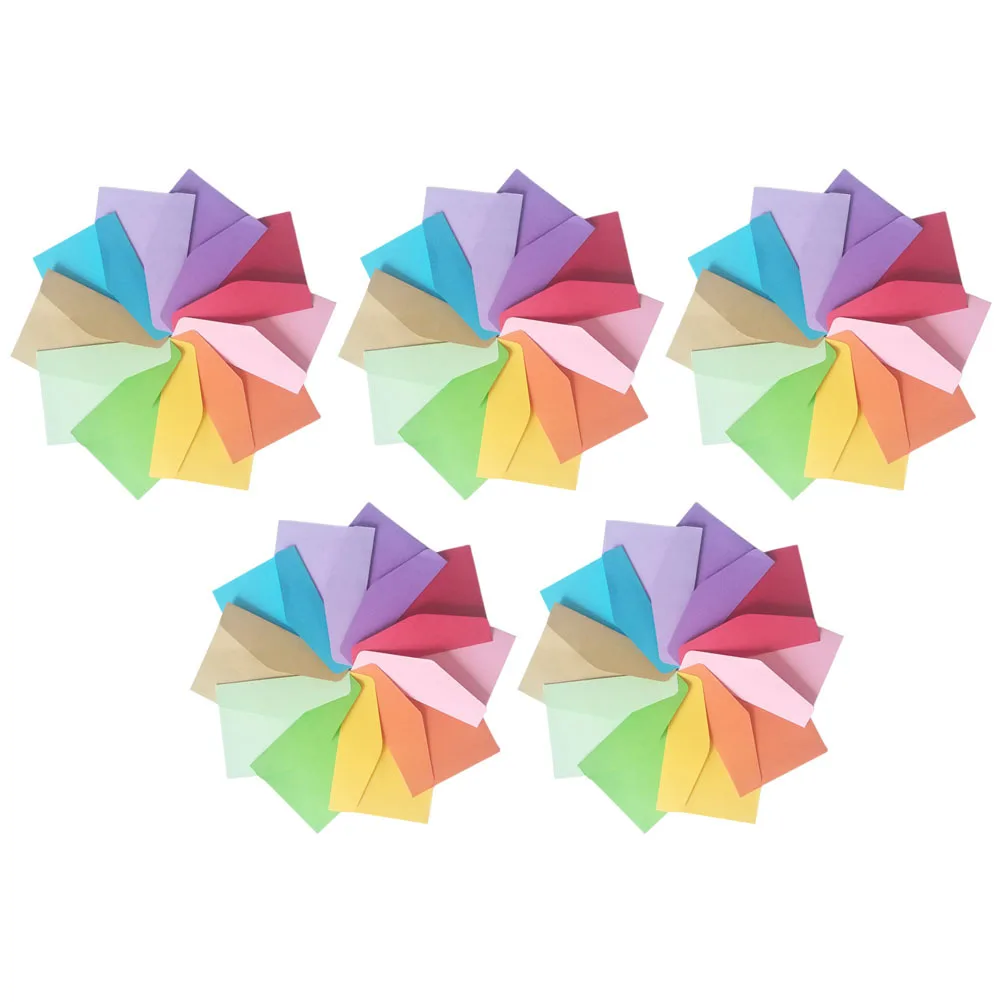 

50pcs Western Style Envelopes Blank Colorful Paper Envelopes For Storing Coins Cards Party Favors Small Essentials Stationery
