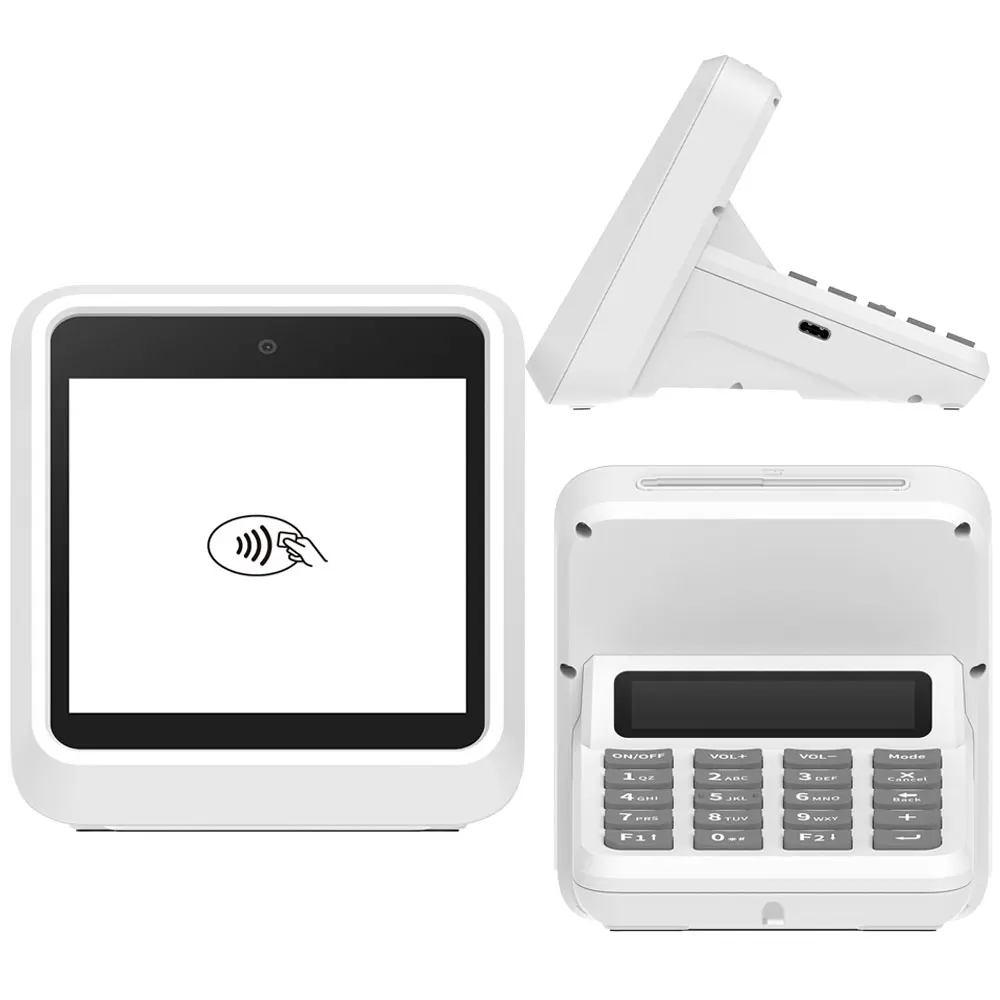 Android 10 Desktop  Terminal NFC Card Reader 4G Dual SIM 4 Inch Wireless Mobile Payment Machine Z80-V9