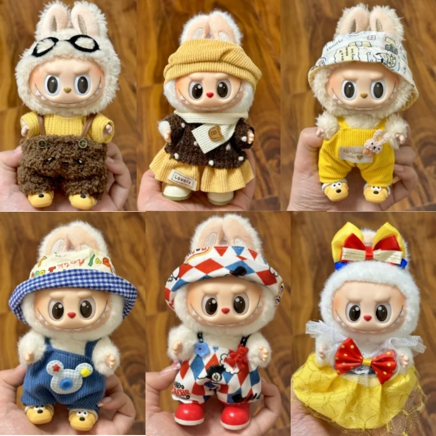 For 17cm V1V2 Labubu Doll Dress New Strap Pants Set Doll Doll Replacement Dress