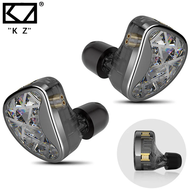 

KZ AS24 HiFi Earphone 12BA Hybrid Drivers Tunable Sound in Ear Monitors Earphones Noise Cancelling Earbuds with Removable Cable