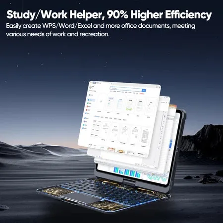 Case for IPad Air 13 Inch 2024 Air 11 Air 6th Gen Air6 5 4th Pro 11 12.9 10th 10.9 Inch 2022 7/8/9th 10.2 RGB Backlit Keyboard