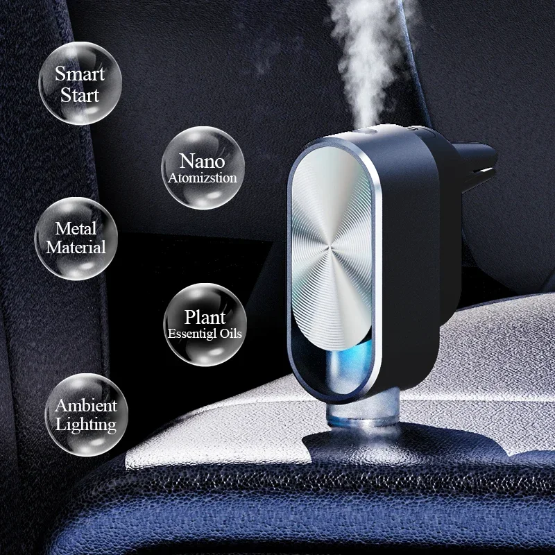 Huitai Car Air Freshener Diffuser Auto Aromatherapy Machine Car Air Outlet Freshener  Electric Aroma Smell Perfume for Men Women