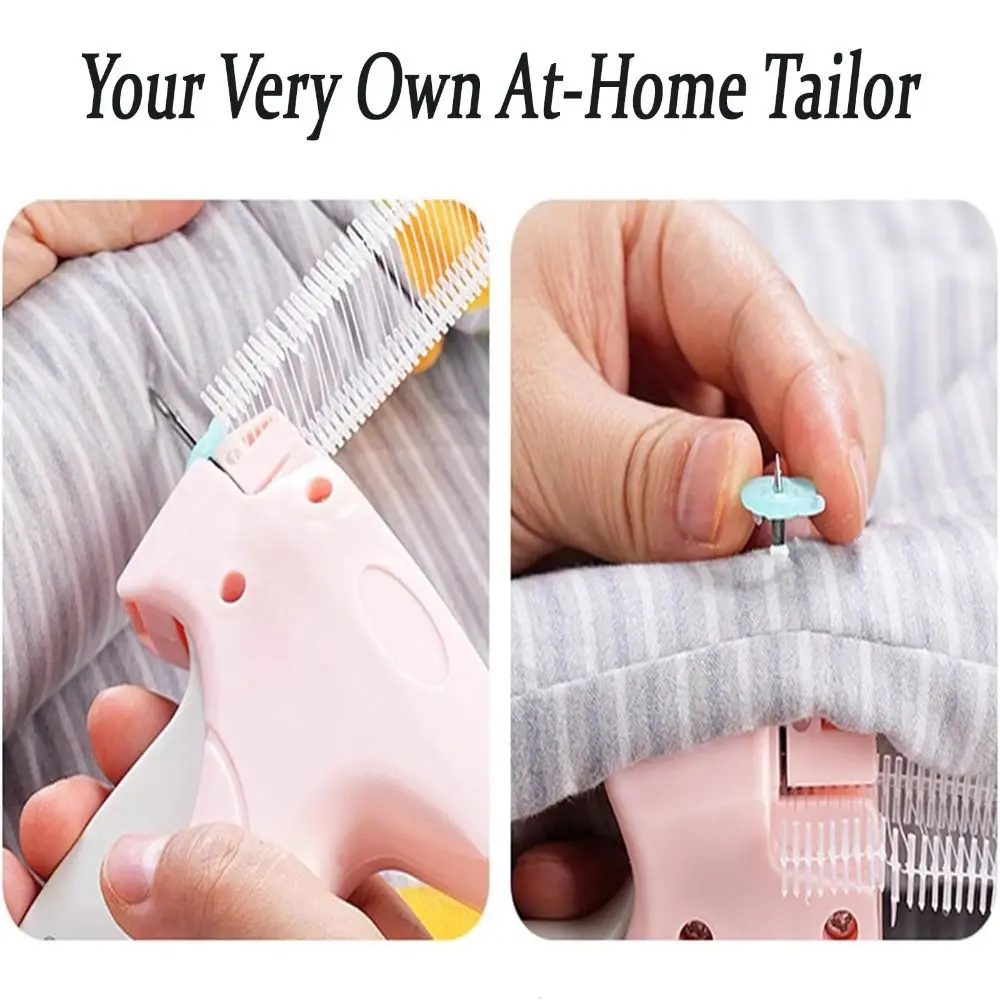 Portable Quick Clothing Fixer With Buckles Micro Stitch Tag Gun for Clothes Fixer Tool