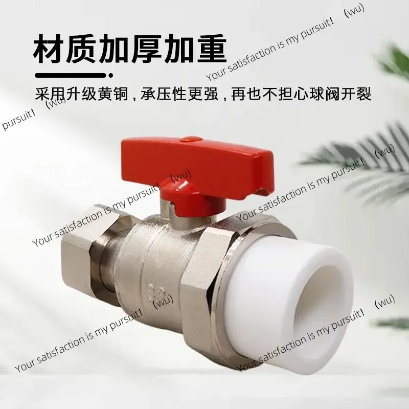 ZOCI-High temperature resistant all-copper PPR internal wire double active ball receiving valve