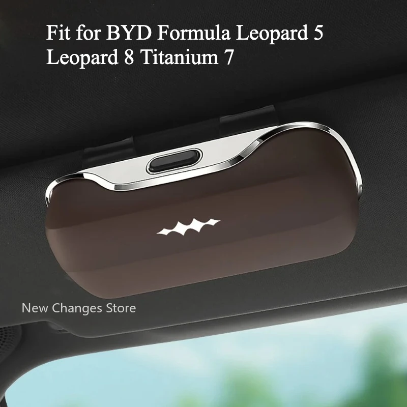 

Для BYD Formula Leopard 5 Leopard 8 Titanium 7, автомобильный зажим для очков, чехол для хранения очков, внутренние обновленные детали