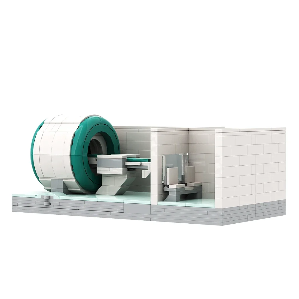 Gobricks MOC Medisch apparaat Apparatuur MRI Scanner Bouwstenen Set Idee Monteer Display Wetenschap Speelgoed voor kinderen Verjaardagscadeaus