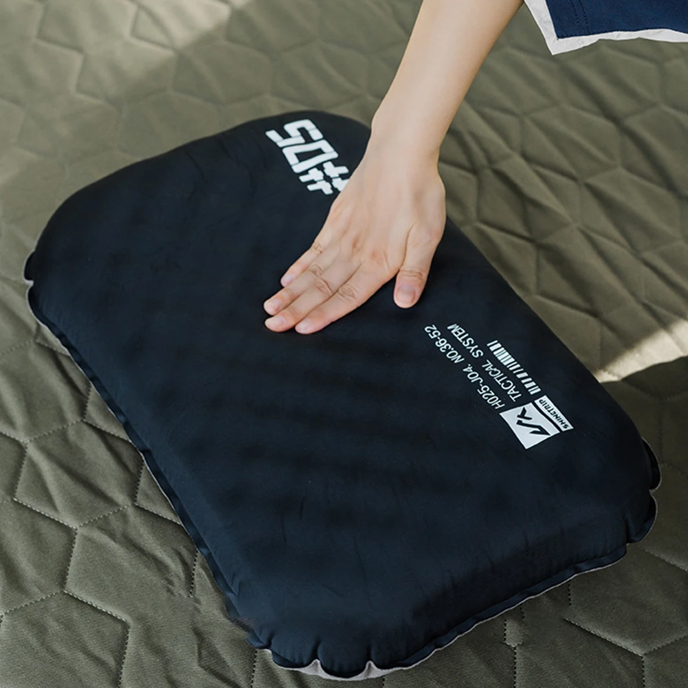 وسادة قابلة للنفخ، وسادة تخييم خفيفة الوزن، وسادة سفر مريحة، وسادة هوائية محمولة للتخييم والمشي لمسافات طويلة وحقائب الظهر