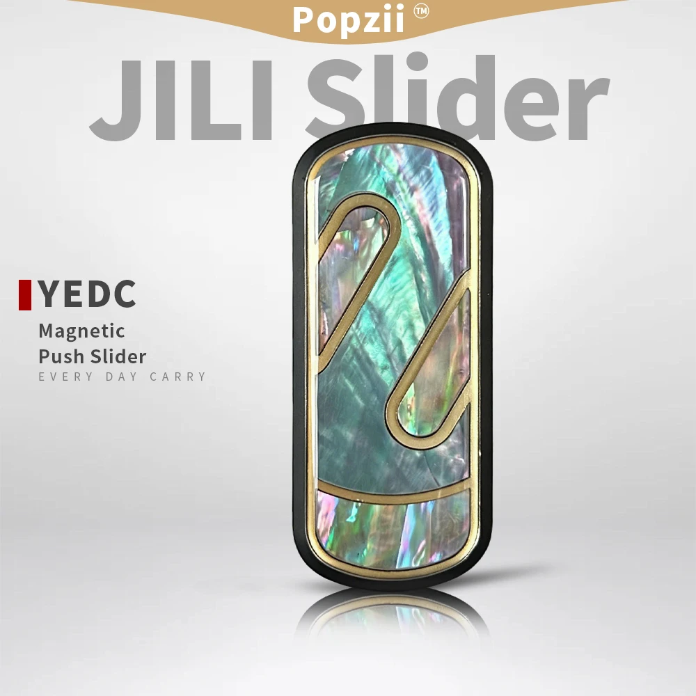 Yedc revestimento luminoso de aço inoxidável ultra fino ímã slider fidget brinquedos alívio do estresse gadgets juguetes