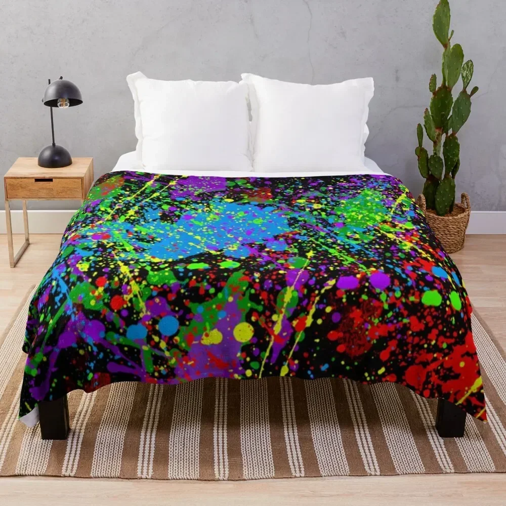 

Splattered Dreams Throw Blanket Luxury Designer Camping sofa bed Heavy Blankets Sofas Summer Beddings Blankets
