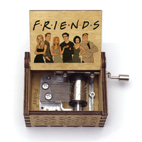 New TV show Friends Music Box Hand Wood Song Theme I'II BE THERE FOR YOU color print fans Birthday Christmas friends Gift Craft