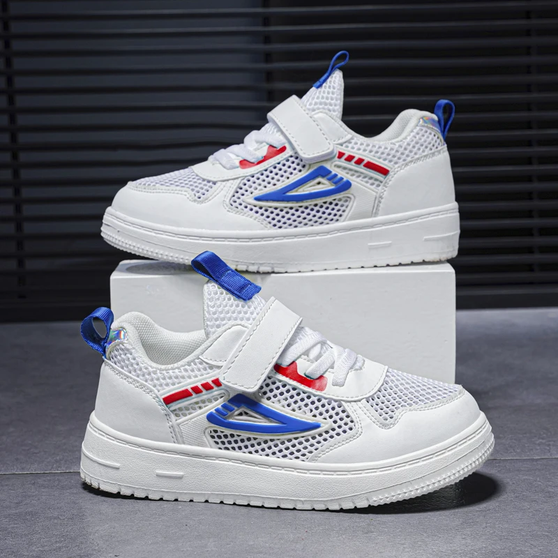 

2025 Childrens Boy Mesh Sneakers New Fashion Classic Soft Sole Kids Casual Shoes Non-slip School Hiking Children Sports Footwear