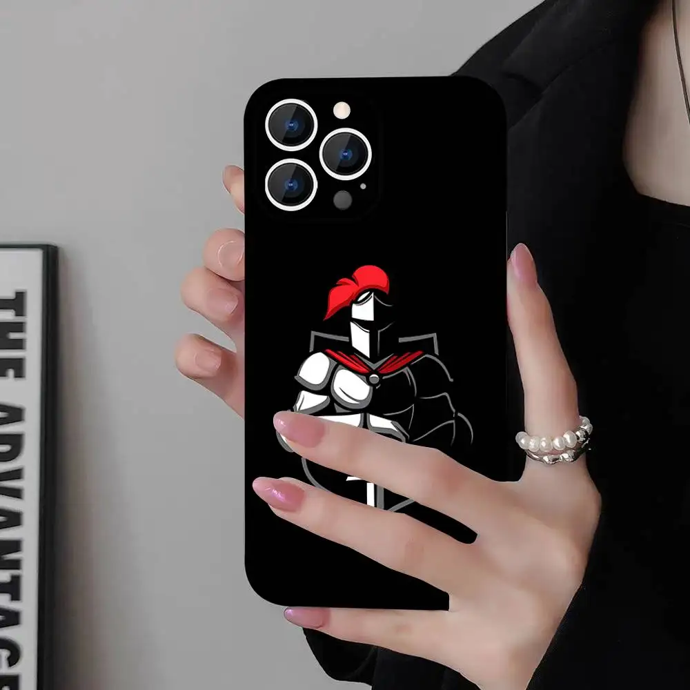 Cool Spartan Phone Case para iPhone 17,16,15,14,13,12,11,Pro,Max,Plus,E,Air,Mini cubierta protectora negra