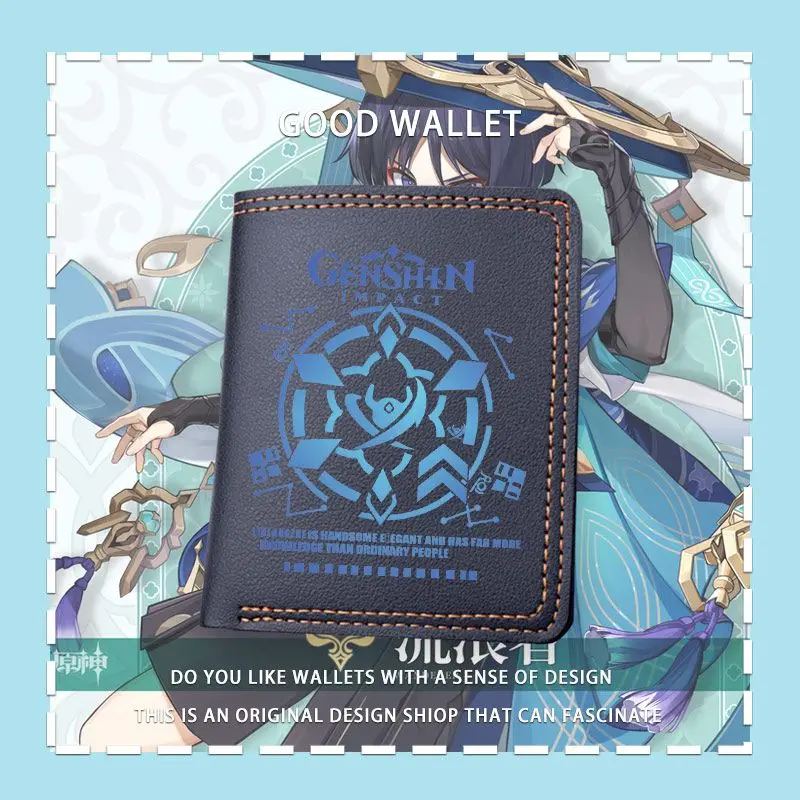 

Game GS Impact Cosplay Wanderer Kabukimono Merch Wallet Purse Moneybag Gifts Casual Student Unisex Kawaii Cute Souvenir