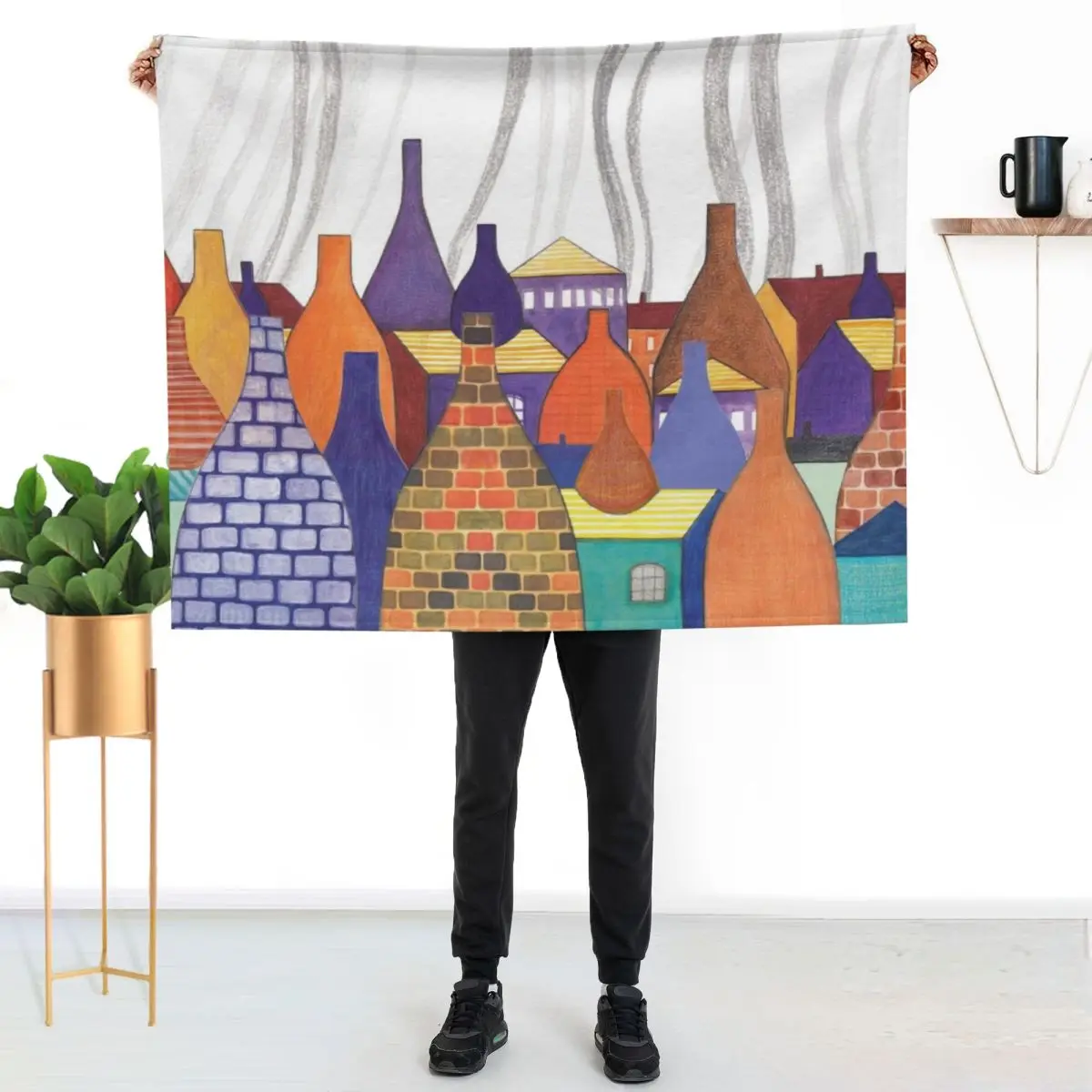 STOKE ON TRENT: SMOKE KILNS Throw Blanket Luxury cosplay anime Winter beds Moving Luxury Brand christmas gifts Blankets