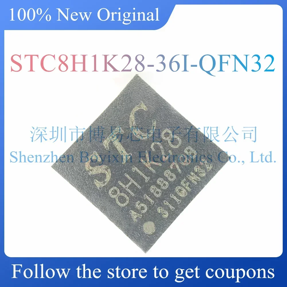

NEW STC8H1K28-36I-QFN32.Original Product.QFN-32